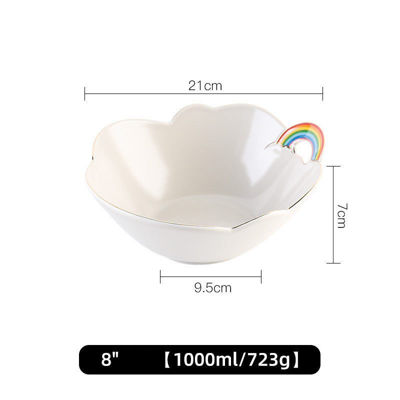 Rainbow Ceramic Table de petit déjeuner Articles de ménage haute valeur