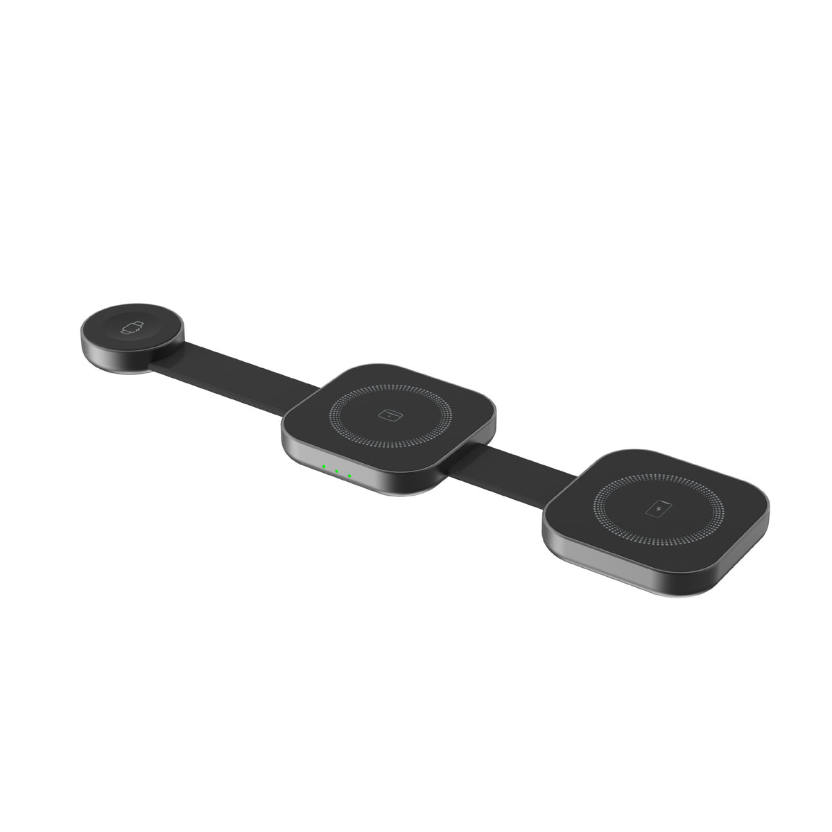 Compact and convenient magnetic 3-in-1 wireless charger