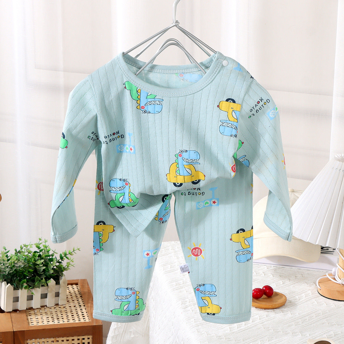 Summer Baby Cotton Maison Porter Pajama pour enfants