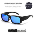 Lunettes de soleil TR90 dans le style européen et américain à double usage pour jour et nuit vent- et sable-r