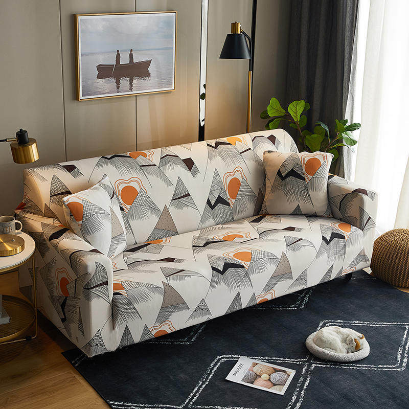 Couverture de canapé en cuir Tissu simple élastique