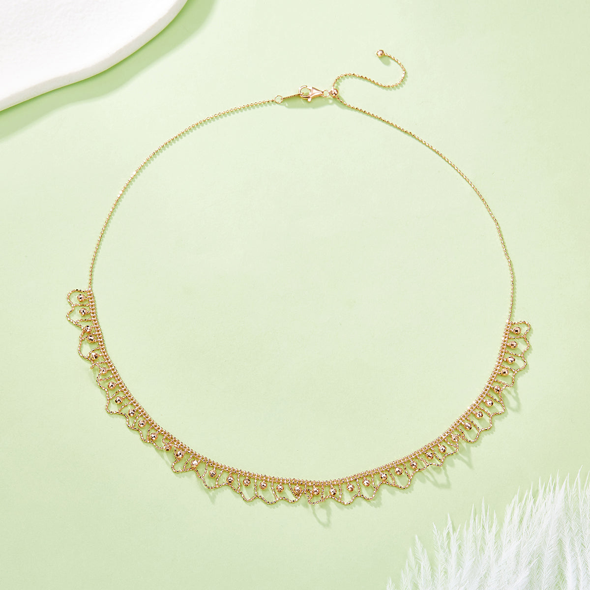 S925 Collier de bord de pétoncle en argent Sterling 45cm réglable 9,5mm large 5.2g Platine Gold R