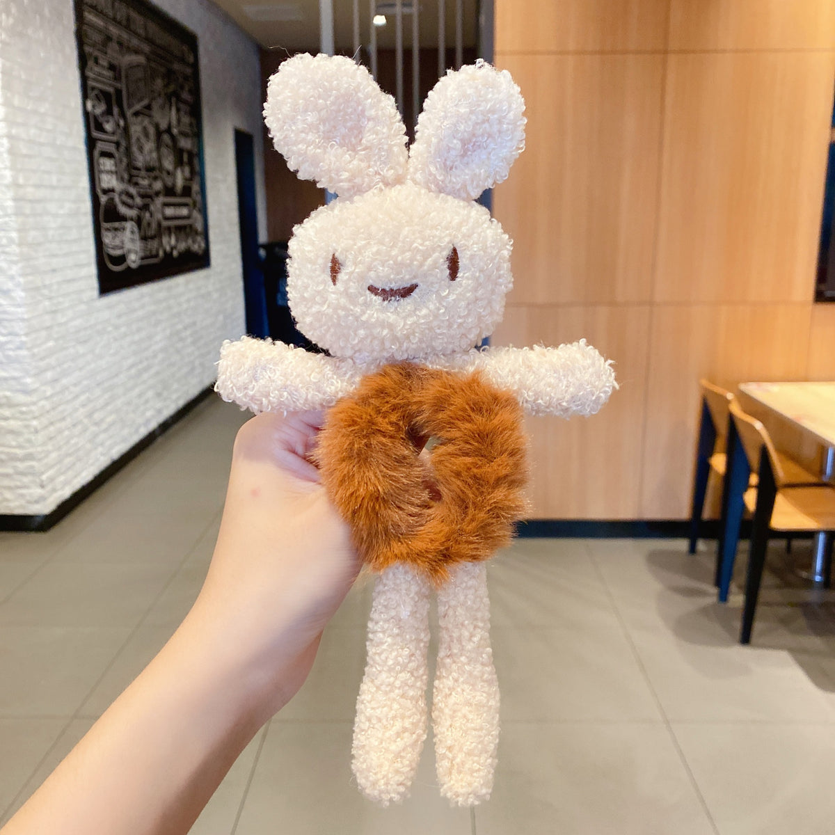 Cute Plush Circle Scalp Band Tie Ponytail Coiffure