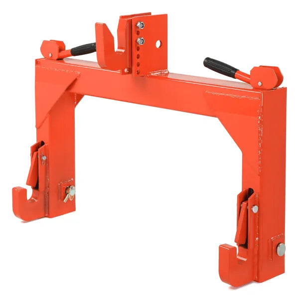 Adaptateur 3 Pt Quick Hitch pour tracteur à boulons réglable de catégorie 1 et 2 W 3000lb
