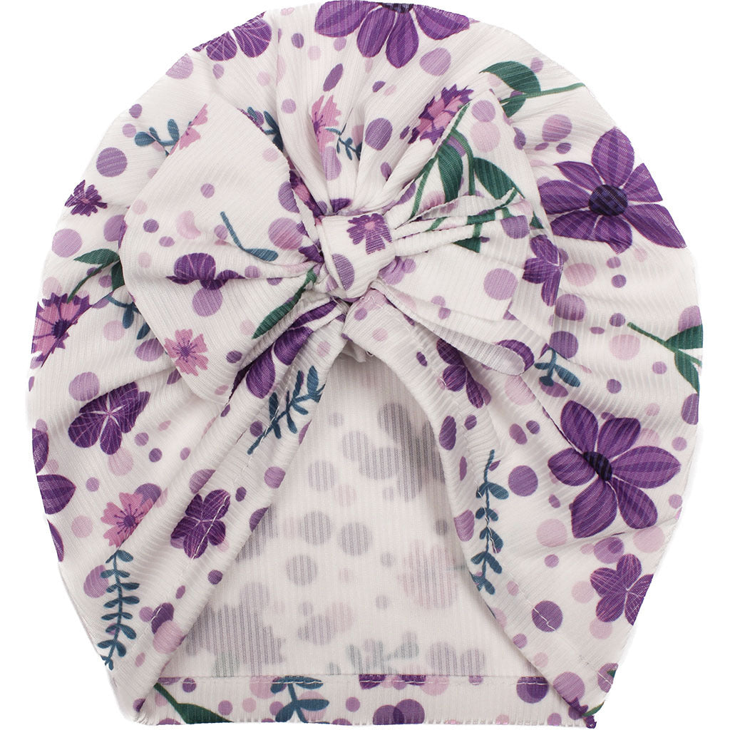 Chapeau Polyester Bébé Bow Impression Créative Chapeau Filles Bébé Chapeau