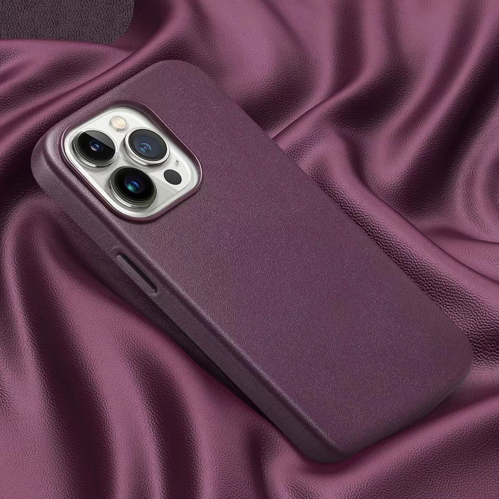 Cas officiel de téléphone de protection magnétique en cuir