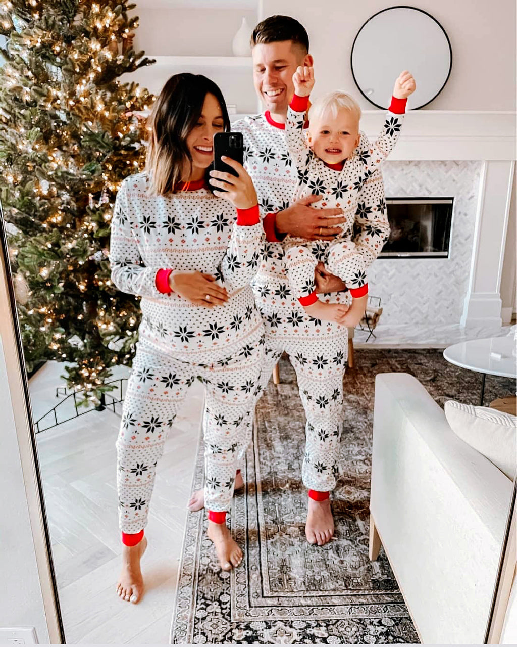 European and American Christmas Parent-child Wear Homewear Suits Pajamas