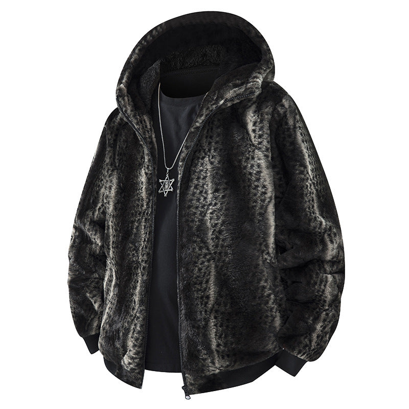 Manteau de cardigan à capuche à capuche à l'hiver