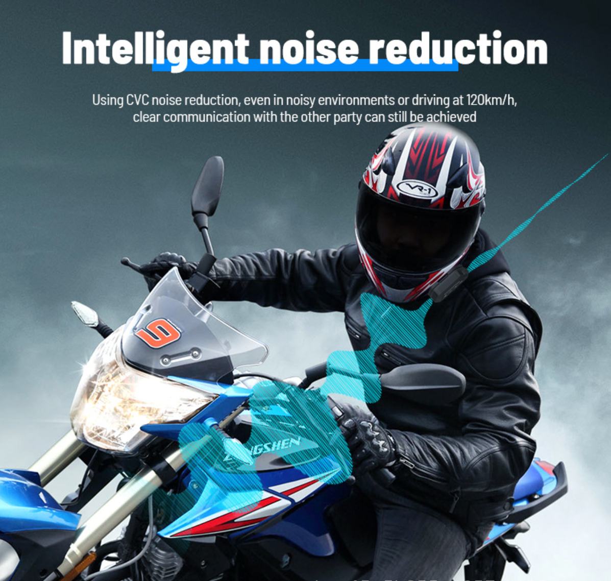 Casque Bluetooth exclusif LX2 de moto