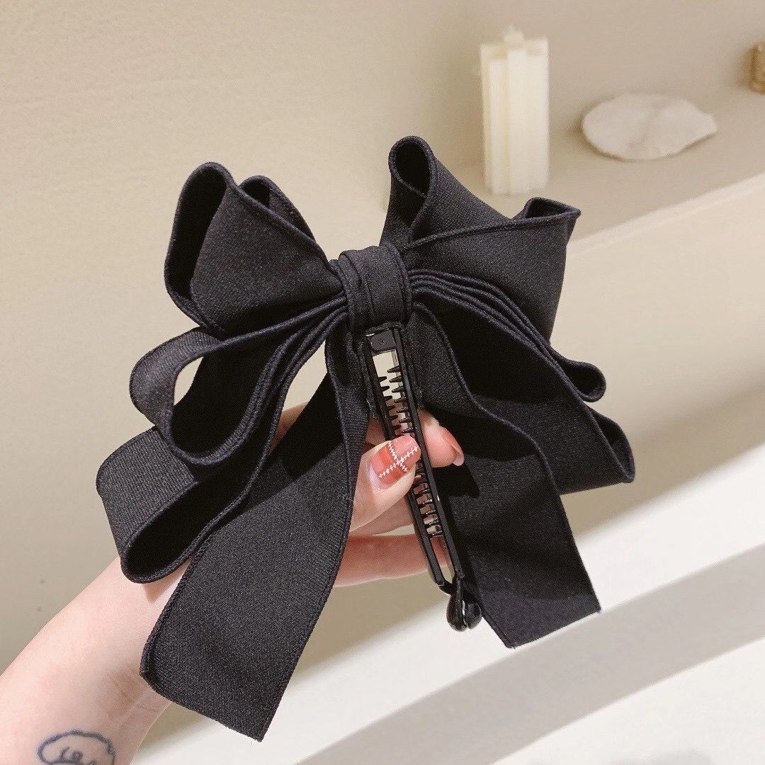 Banana Clip cheveux ornement avec ruban Bow