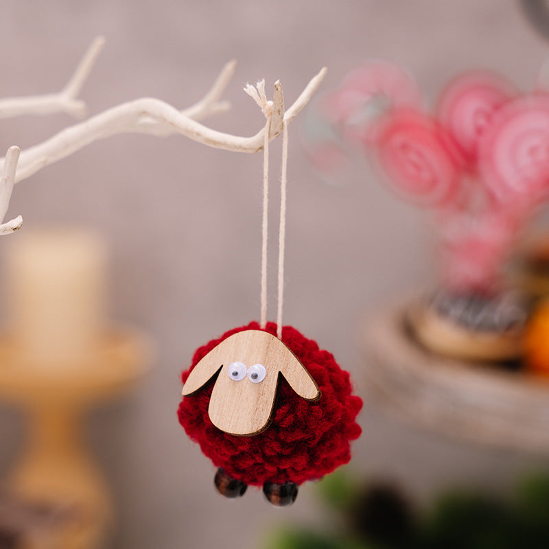 Pendentif de cerf de Noël Felt Pendentif créatif