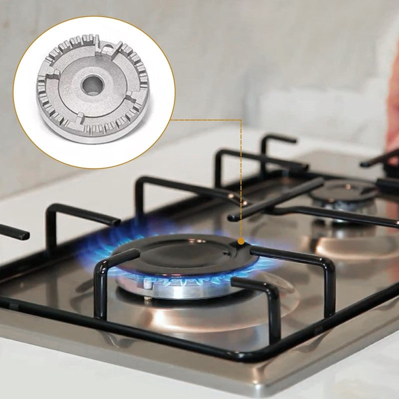5Pcs Set Cooker Oven Gas Hob Rapid Burner Caps Crown Ring Tops Kit Couverture de flamme