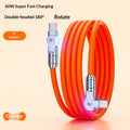 Gaming Dual-bend Rotating PD Câble de données de recharge rapide