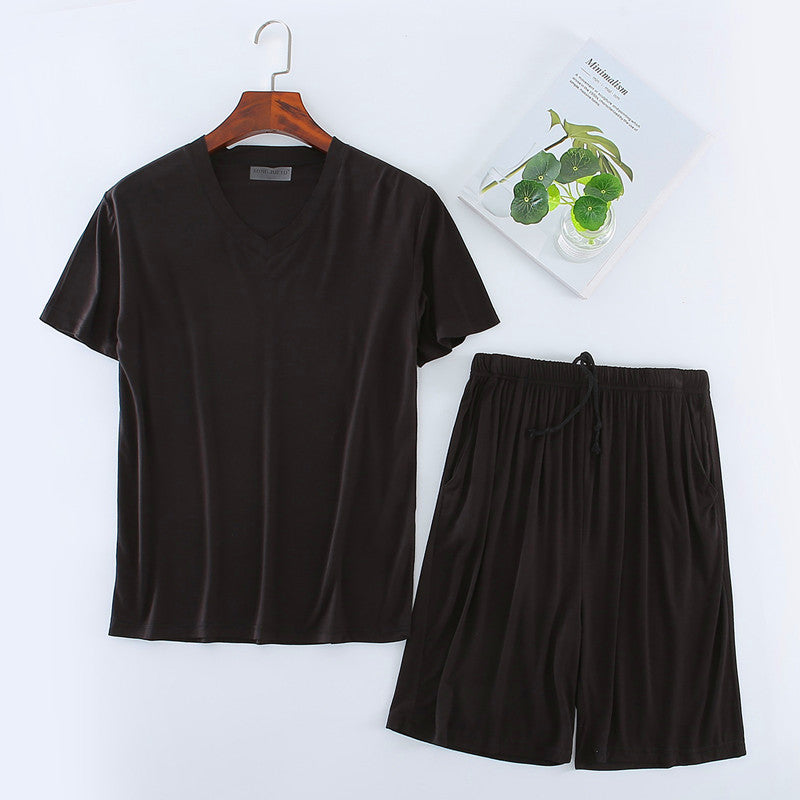 Ensemble de T-shirt Modal homme Short manches courtes