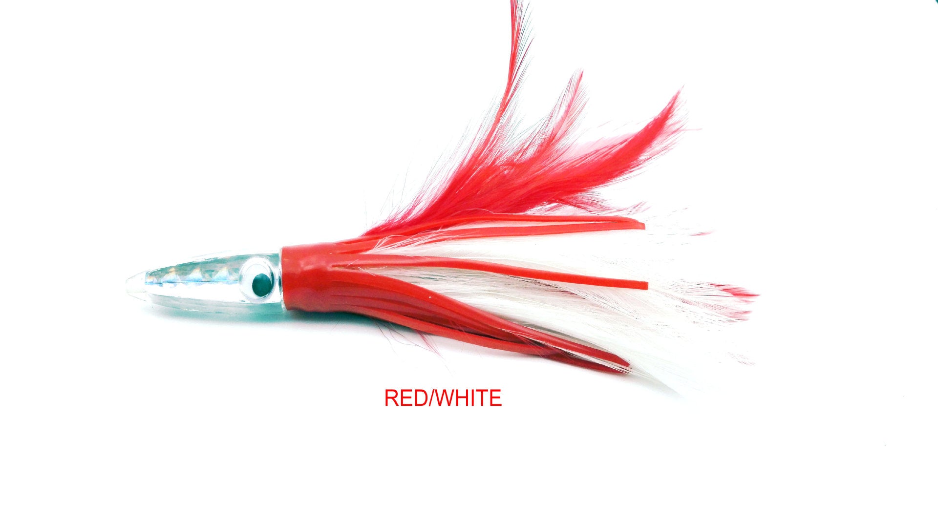 Acrylique de pêche en mer Octopus Bandeau Robe Feathered Lure