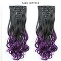 Long cheveux bouclés Rideau de soie haute température