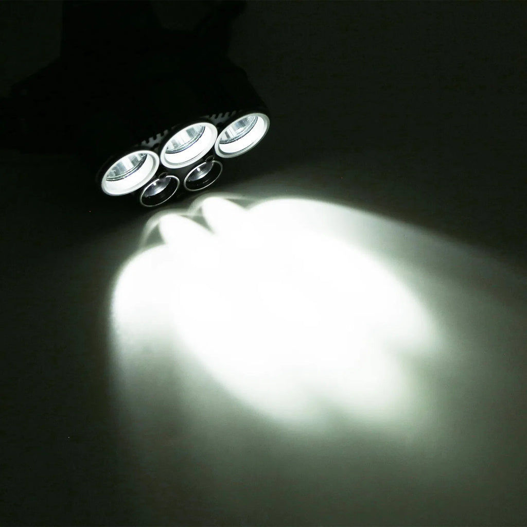 Projecteur rechargeable 20000 Lumen LED phare 6 modes Projecteur de phare pour Camping Cy