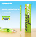 Hexagon mince tige gommes-vert-10 gommes-1 boîte