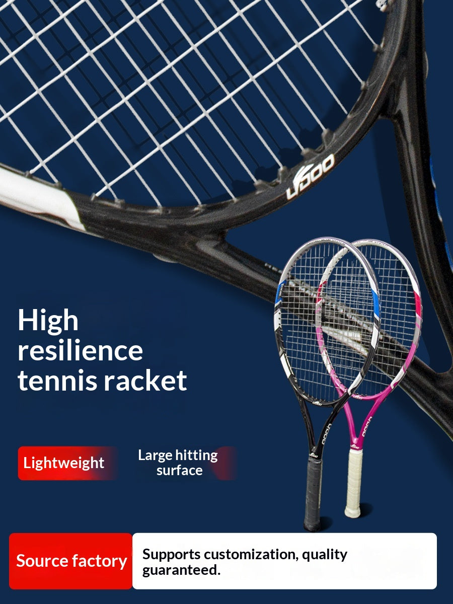 Raquettes de tennis Carbone et fibre de carbone intégré Super lumière simple et double Raquettes