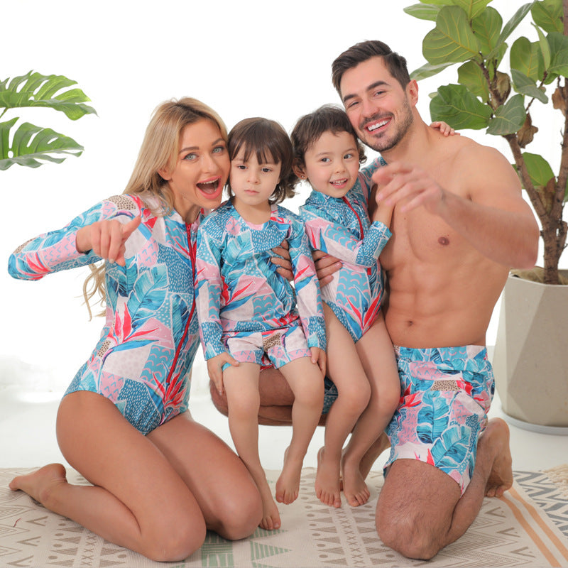 Europe et États-Unis Père et fille Parent-enfant Maillot Garçons et filles Maillot