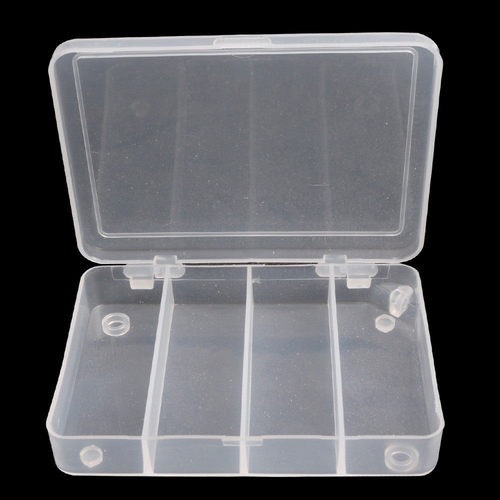 Luya Cinq Grid Transparent PP boîte de matériel de pêche en plastique