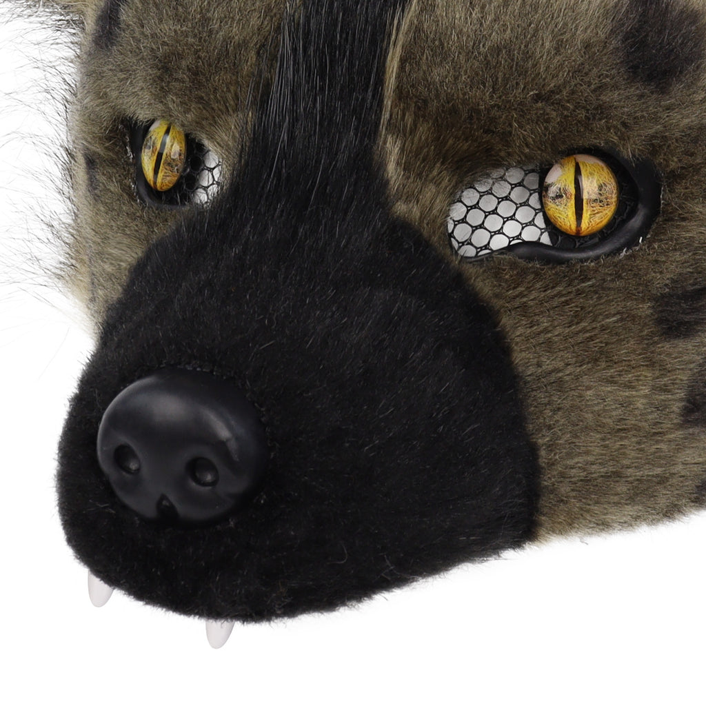 Masque en peluche tacheté de Hyena costume d'Halloween