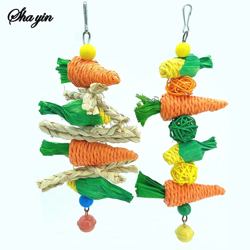 Jouet pour perroquet Perchoir Escalade Équipement de jeu Cage Accessoires Bird Bite Toy for Parake