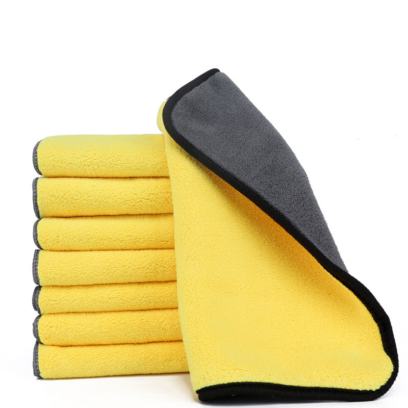 Linge de toilette deux couleurs double côté de nettoyage