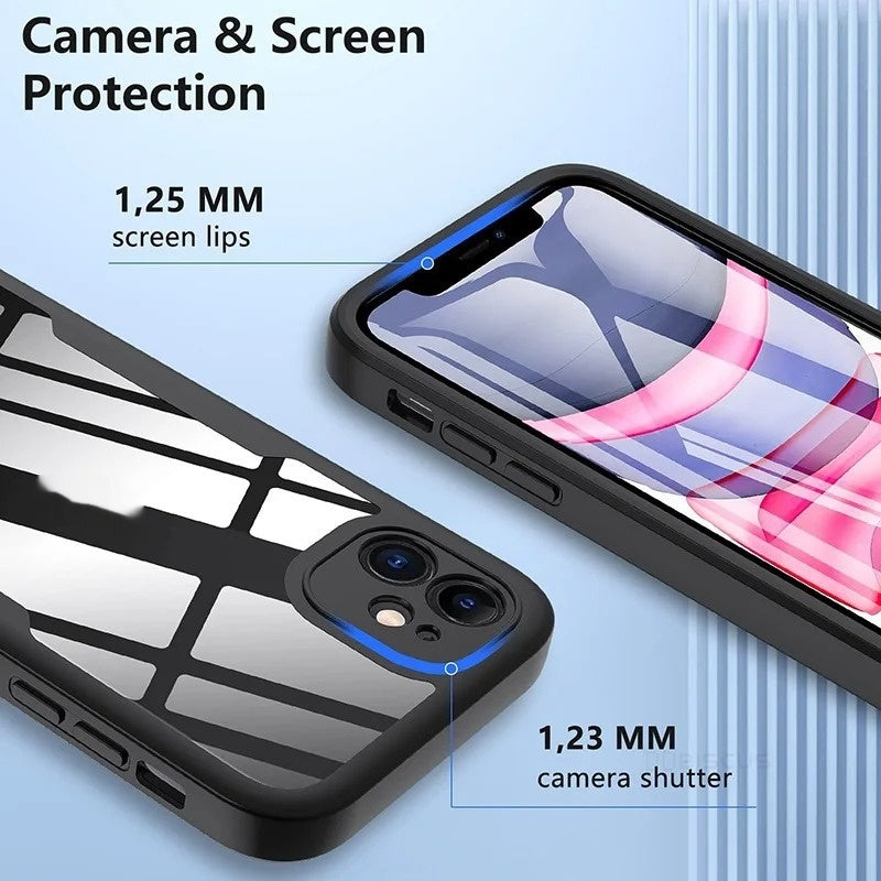 Shell Membrane boîtier de téléphone intégré résistant à la chute boîtier de protection transparent