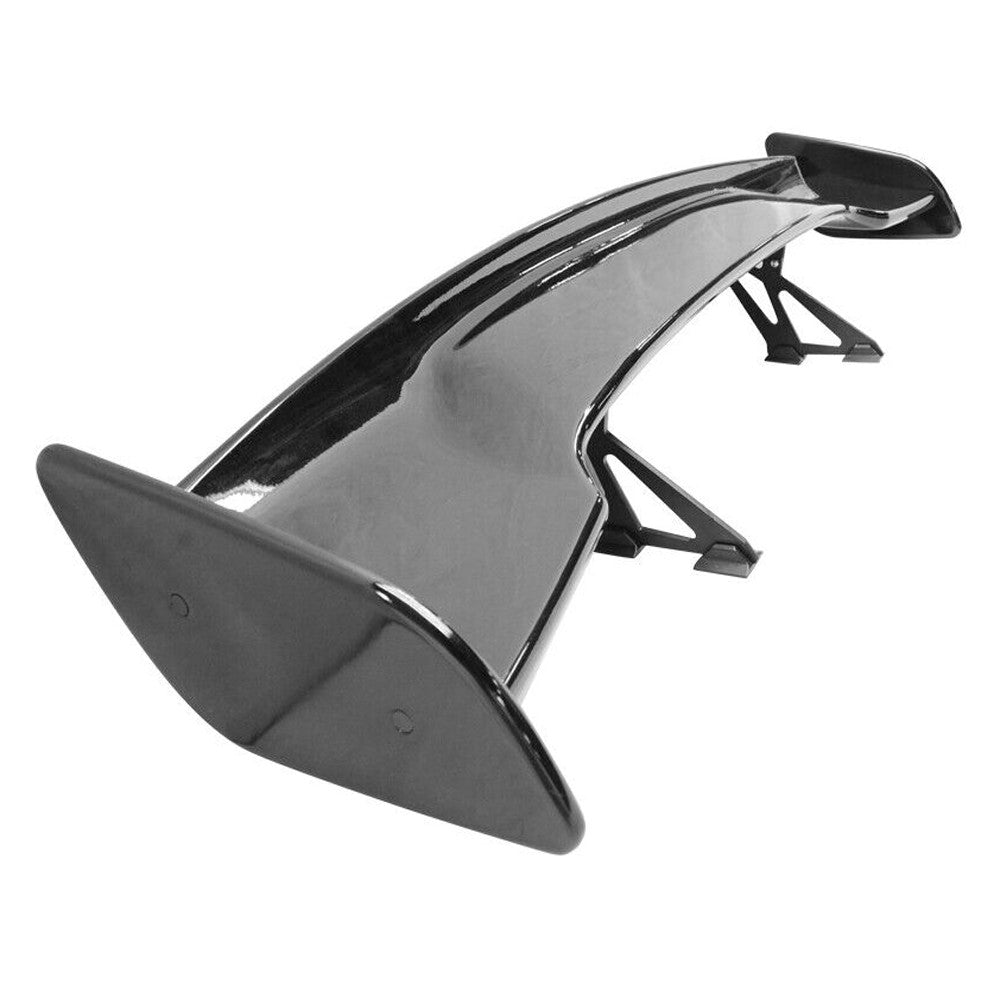 Convient T Oyota réglable 57 pouces GT Wing Spoiler JDM Glossy Black Trunk Lip