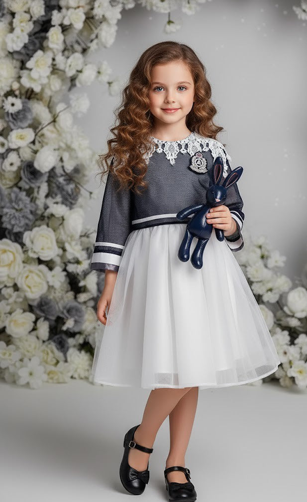 Filles Fashion Loose Fit Top & Set de robe Deux pièces Outfit - Printemps