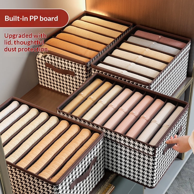 Organisateur de vêtements pliables de grande capacité avec compartiments