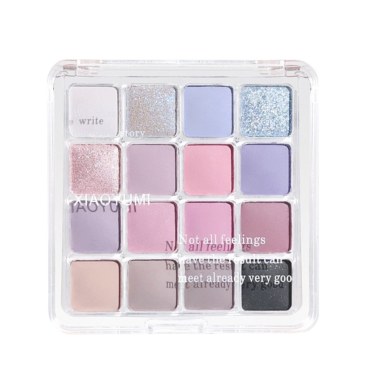 16 Colors Eyeshadow Palette Matte Pearly Fine Shimmer Low Saturation