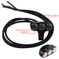 Motorcycle Leading Handlebar Spotlight LED alliage d'aluminium multi-auto-verrouillage auto-reset Bu