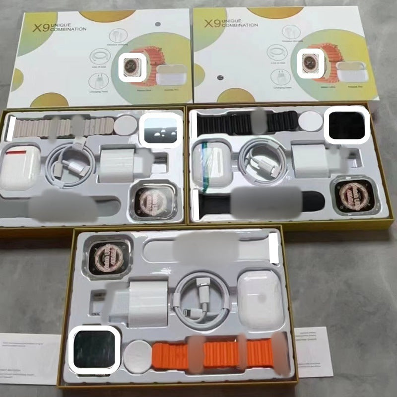 X8X9X10 Smart Watch Wireless Power Bank Prise de recharge Bluetooth Six pièces Double S