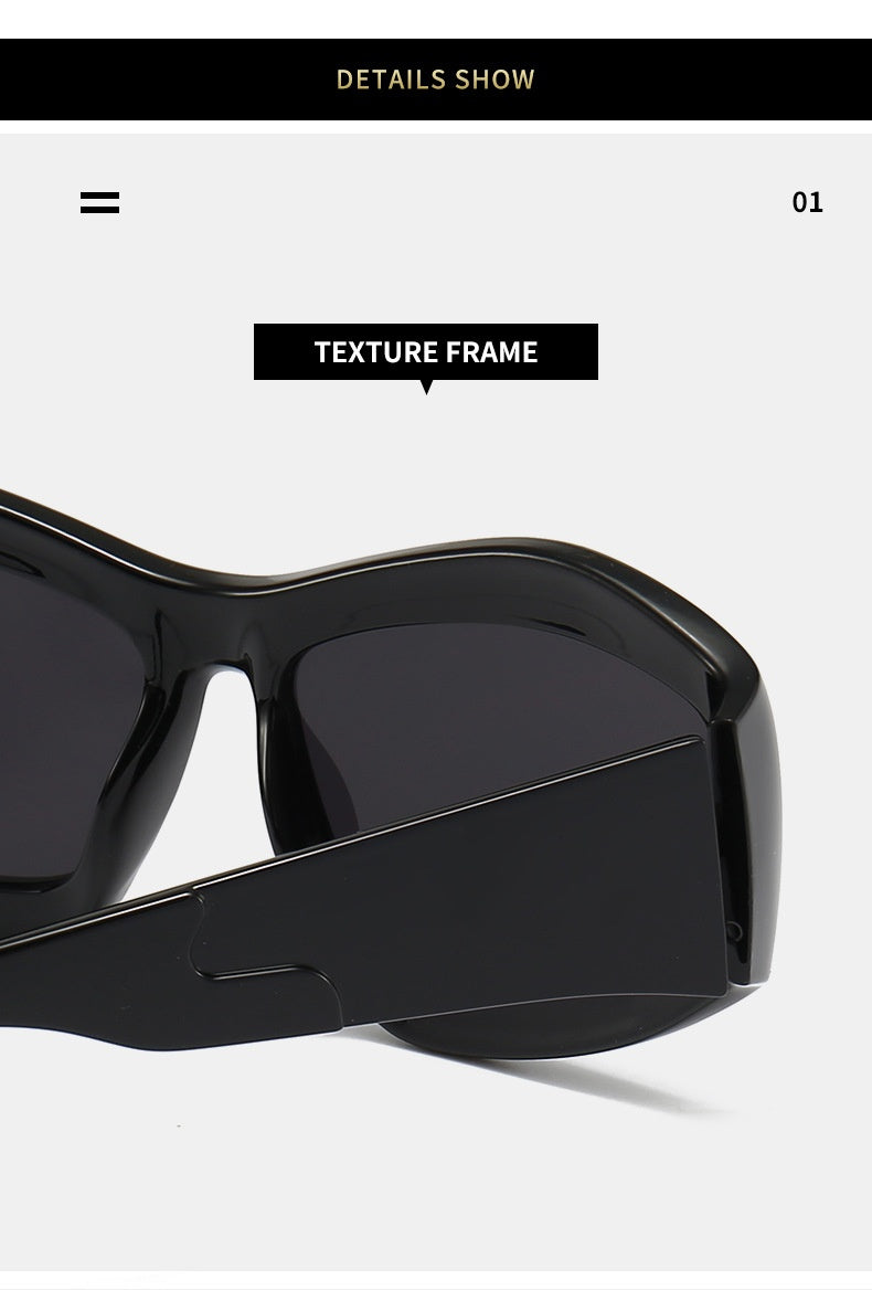 Hommes et femmes Riding Outdoor Personnalité Forme concave Lunettes de soleil