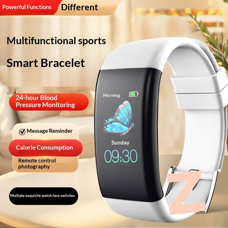 Smart Multifonctionnel Fitness Pedomètre réveil montre Bluetooth