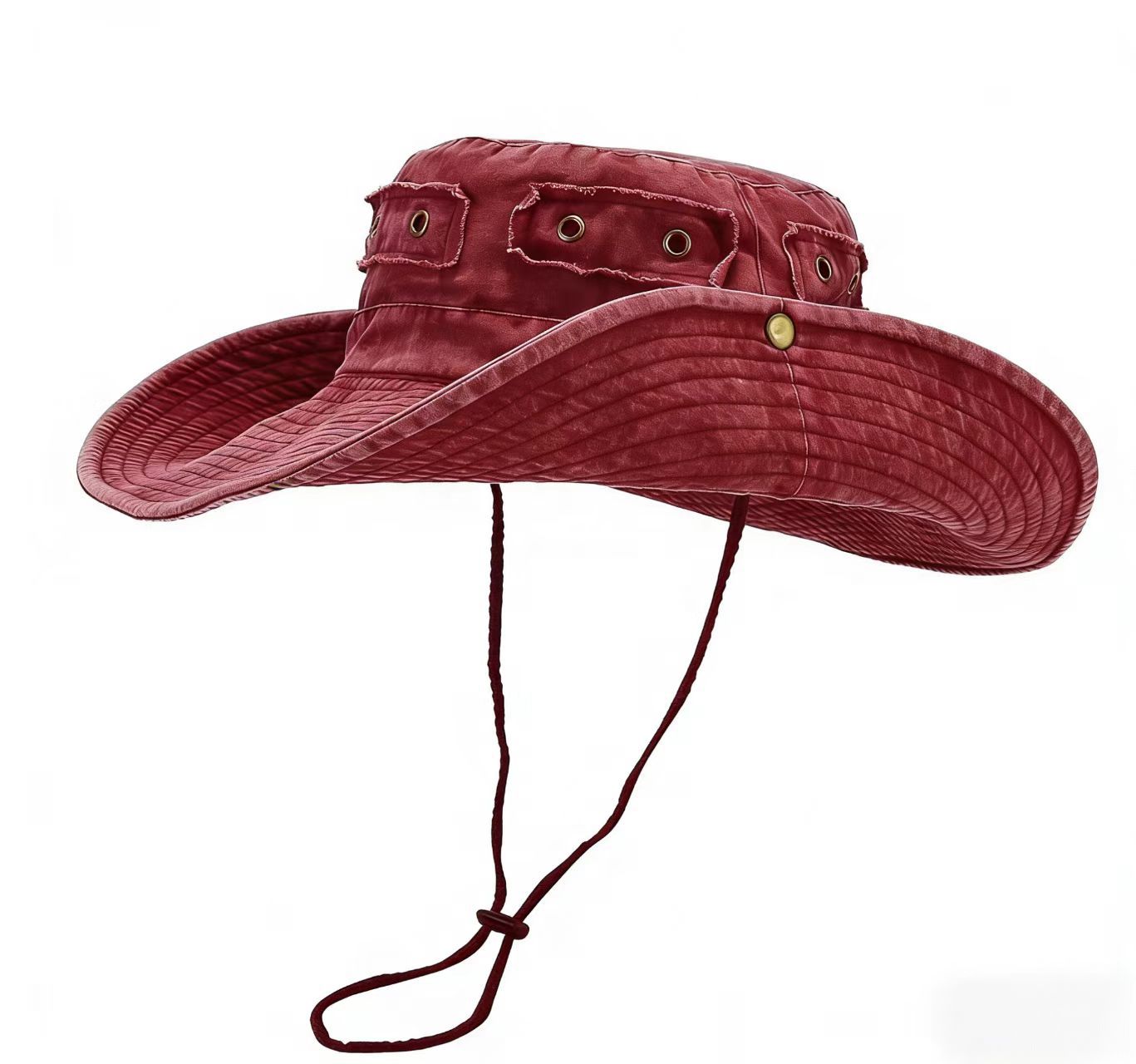Chapeau de seau Lavé-cotton rétro pour la protection solaire à l'extérieur