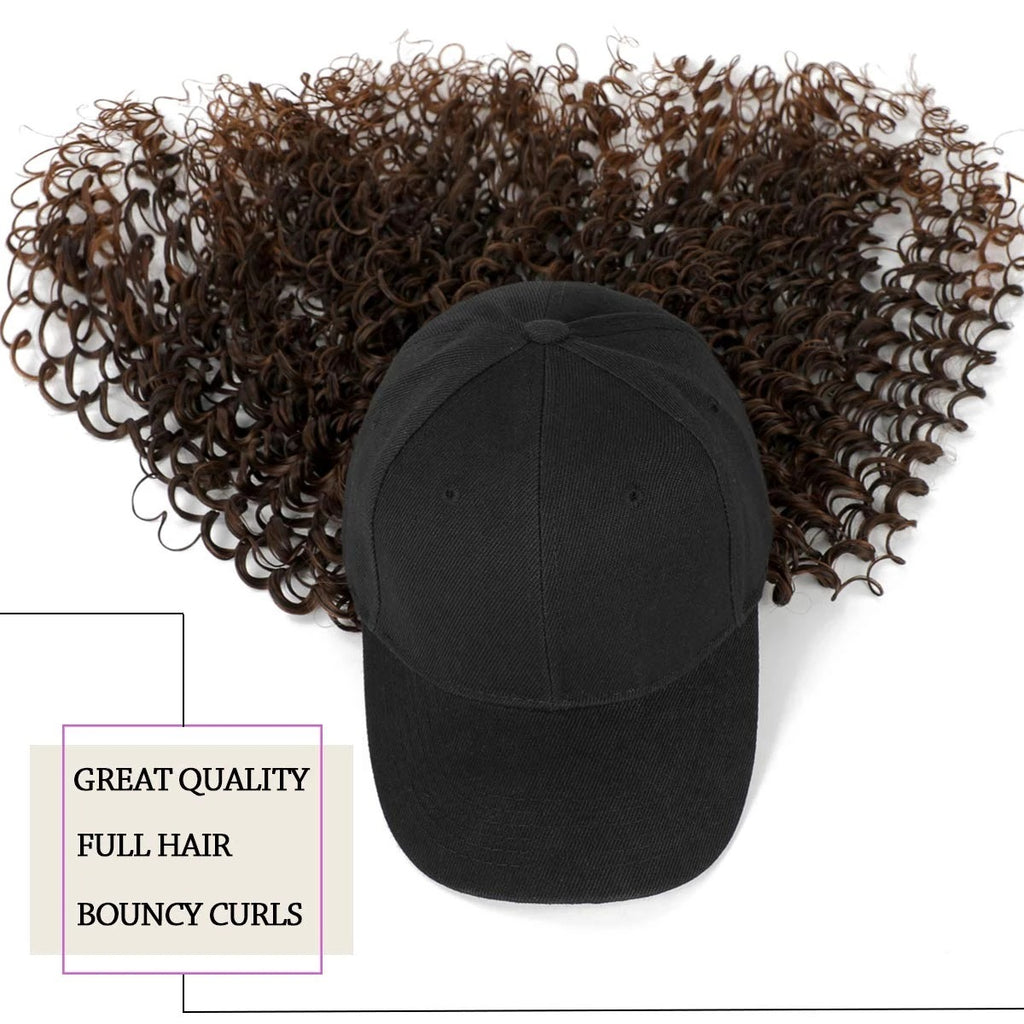 La mode des femmes Tête naturelle avec chapeau et perruque