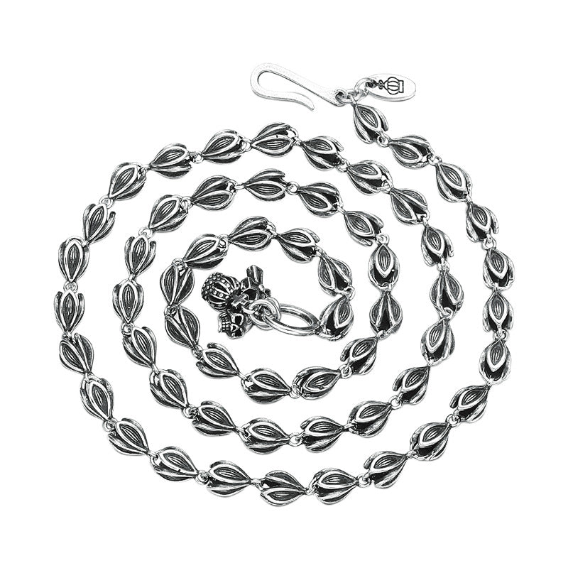 Collier Bud en forme de croix Style Chunky pour les femmes