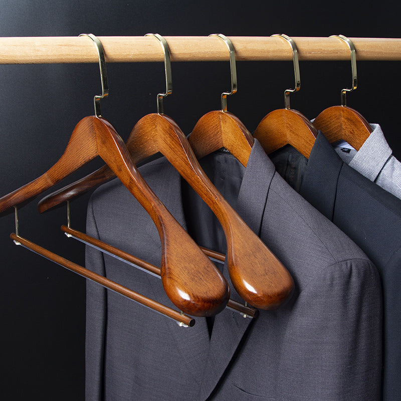 Habillement sans couture Maison Magasin Hanger Vêtements Hanger en bois massif