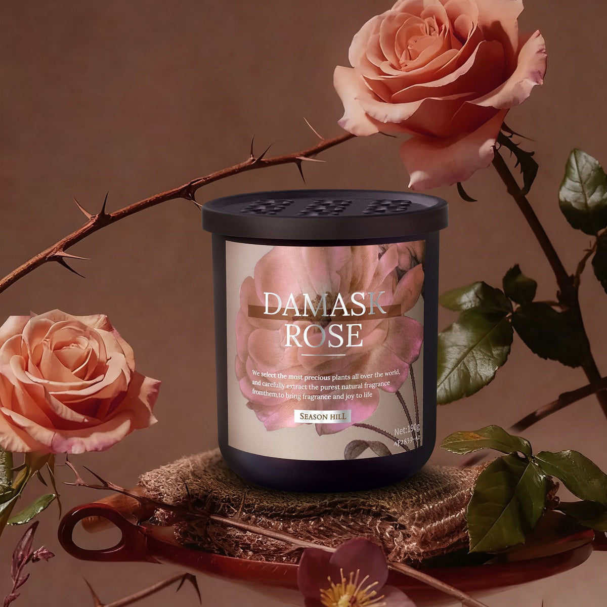 Retro Flower-Scented Balm Solid Car Air Freshener