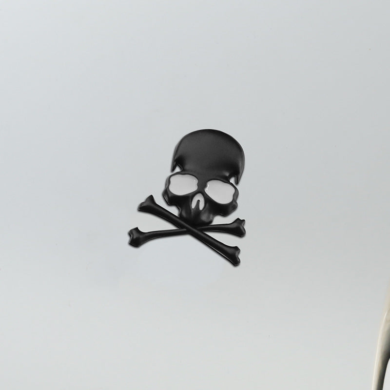 Car Personnalité en métal Sticker de crâne d'une pièce