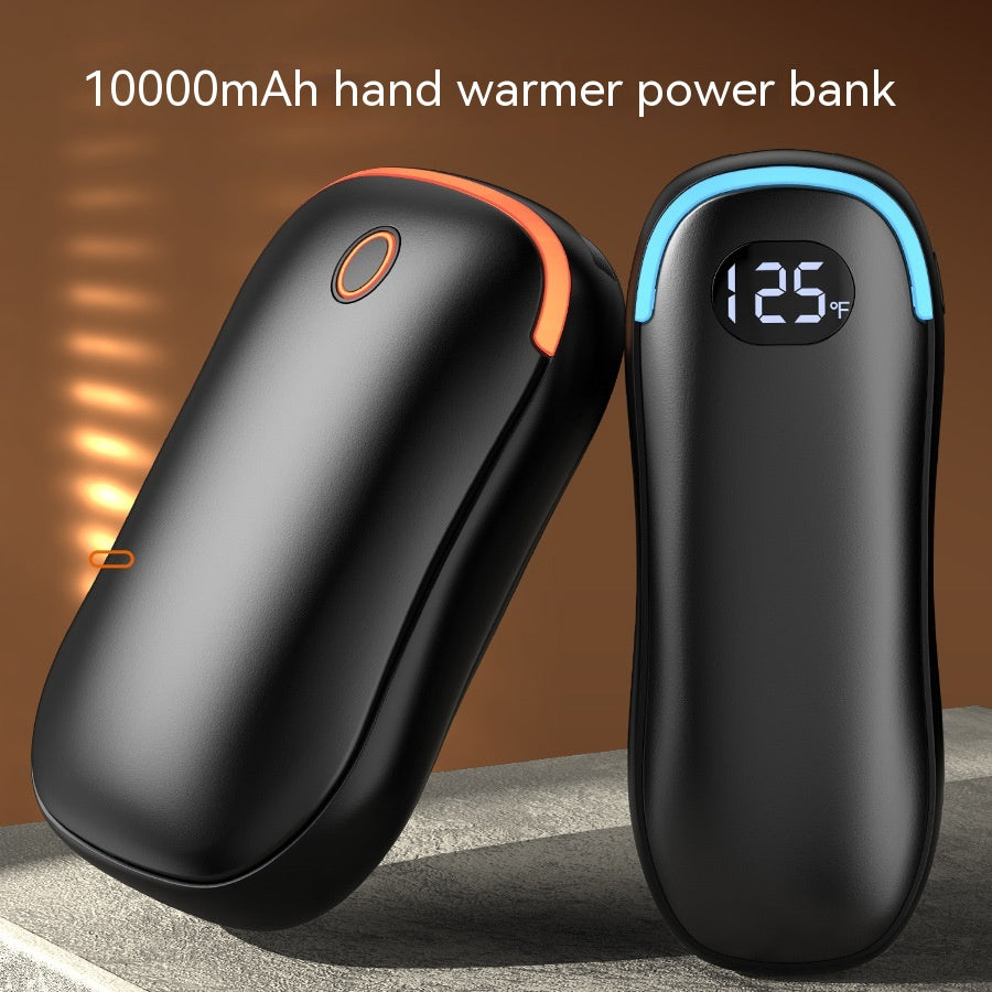 Power Bank Hand Warmer Affichage numérique Régulateur de température Double face chauffant Pad