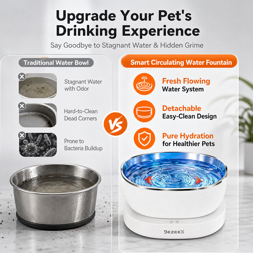 Fontaine d'eau pour animaux intelligents