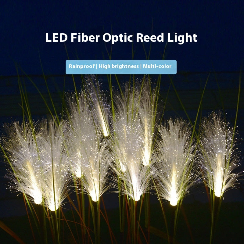 Solar Simulation Reed Floor Outlet pelouse jardin extérieur Pampas Grass Lampe
