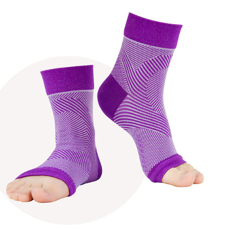 Soutien à la cheville Yoga élastique Danse Sports Pression Manches Chaussures de pression