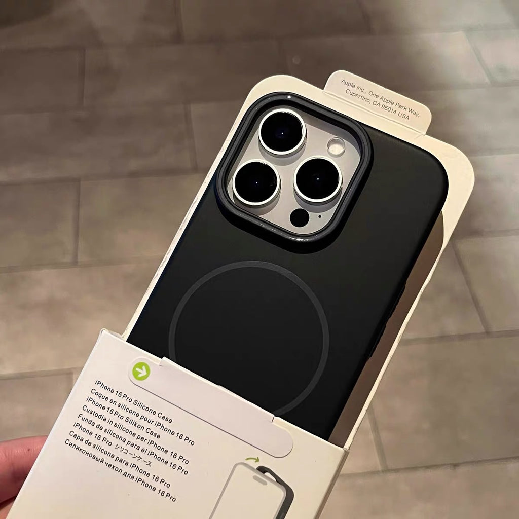 Fine Circle Magnetic Phone Case Grosted Hard Shell