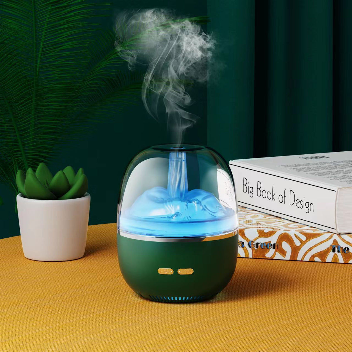 Huile essentielle de l'humidificateur de l'air Aromathérapie ultrasonore Atomiseur coloré lumière lourde brouillard Vol