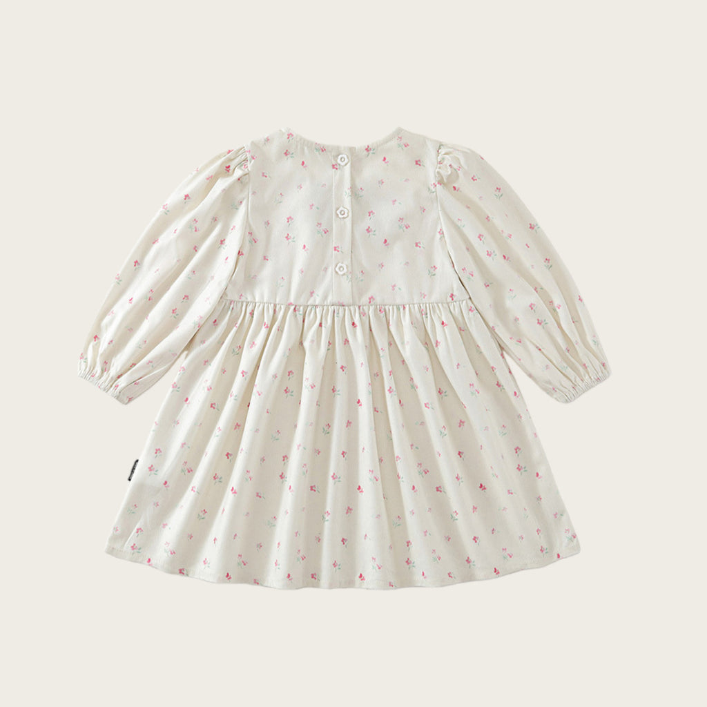 Robe brodée Florale Vintage style français pour filles